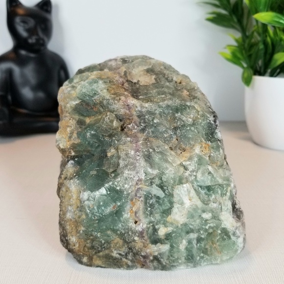 Large Green & Purple Fluorite Specimen | Clarity, Protection & Spiritual Harmony - Picture 4 of 6